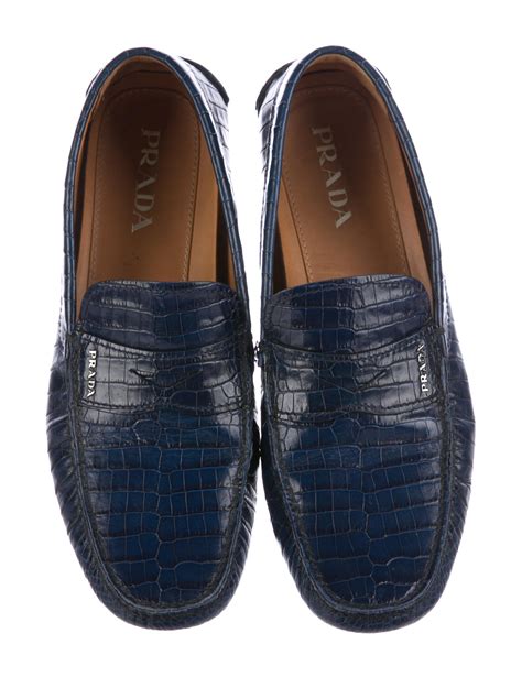 prada crocodile driving loafers|Women's Lace.